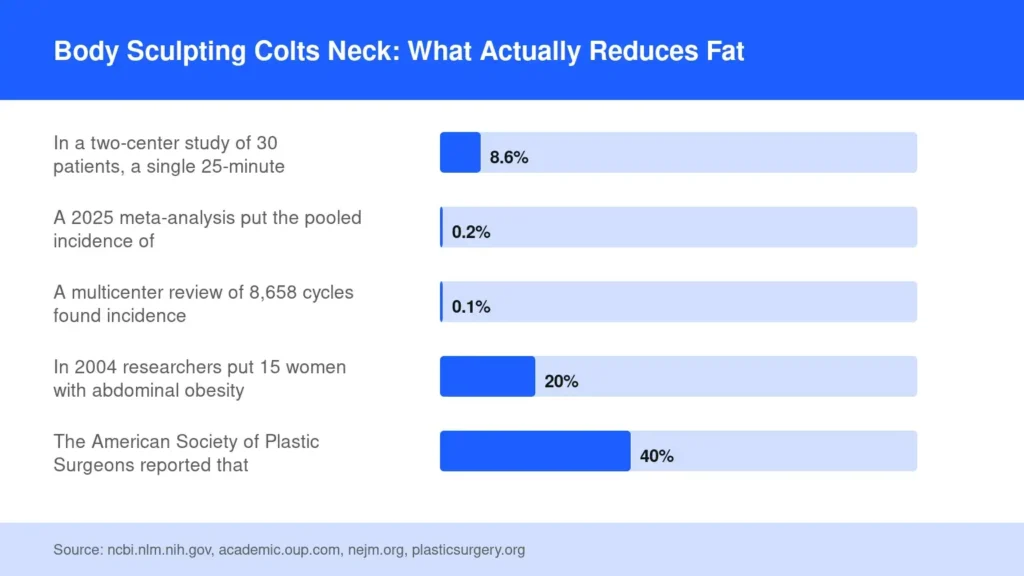 Bar chart of 5 cited figures, source ncbi.nlm.nih.gov, academic.oup.com, nejm.org, plasticsurgery.org.